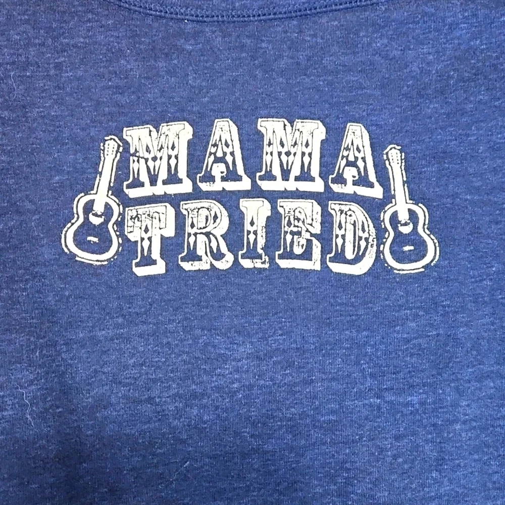 Round Top Texas Mama Tried Scoopneck Fitted Sweatshirt